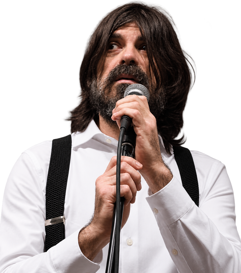 Jorge López Pérez recitando en el Poetry Slam de Pamplona
